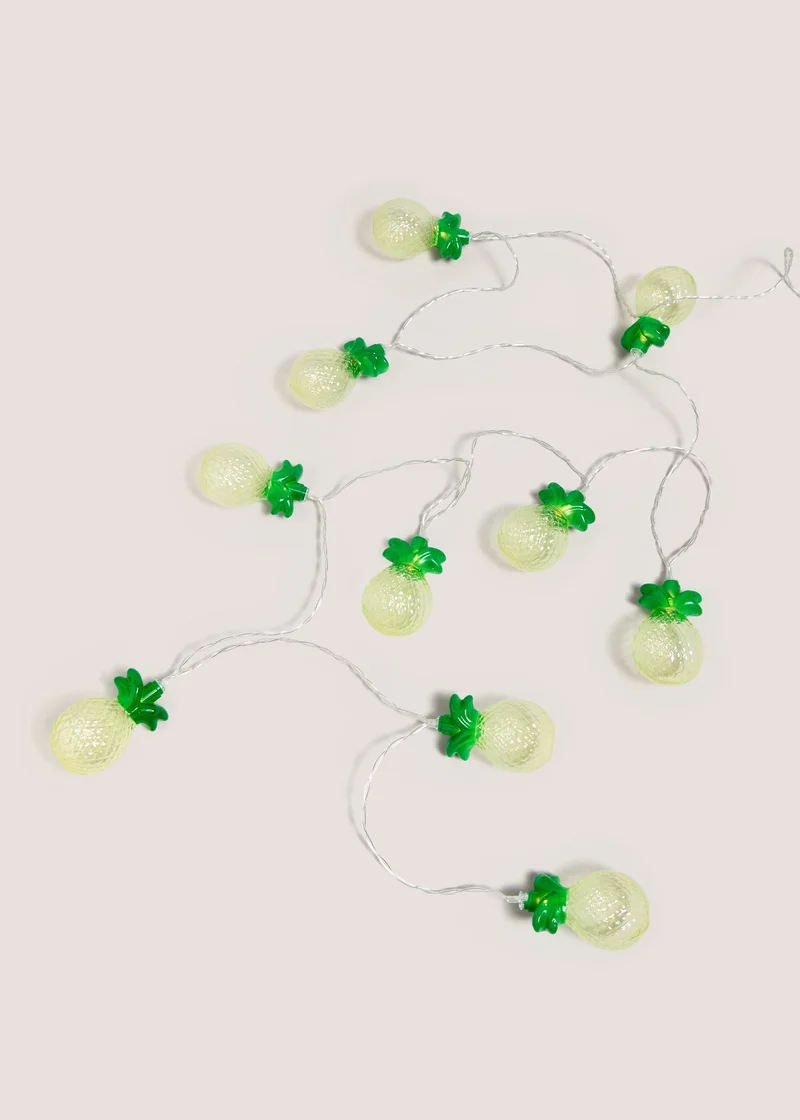 Matalan Pineapple String Lights Yellow