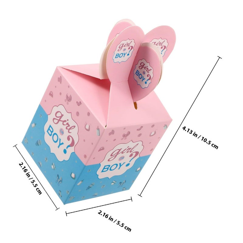 50 Pcs Gender Reveal Candy Boxes Paper Treat Holders Party Favor Wrapping Birthday - Image 3