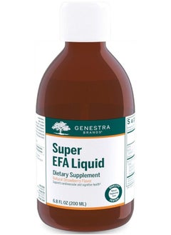 Genestra Brands Super EFA Liquid | EFA Supplement to Support Cardiovascular, Brain, Eyes, and Nerves | 6.8 fl. oz. | Natural Strawberry Flavor  - Image 1