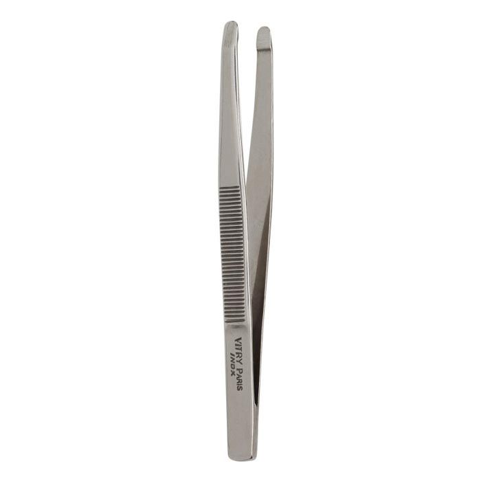 Vitry Tweezers Round Ends Stainless Steel