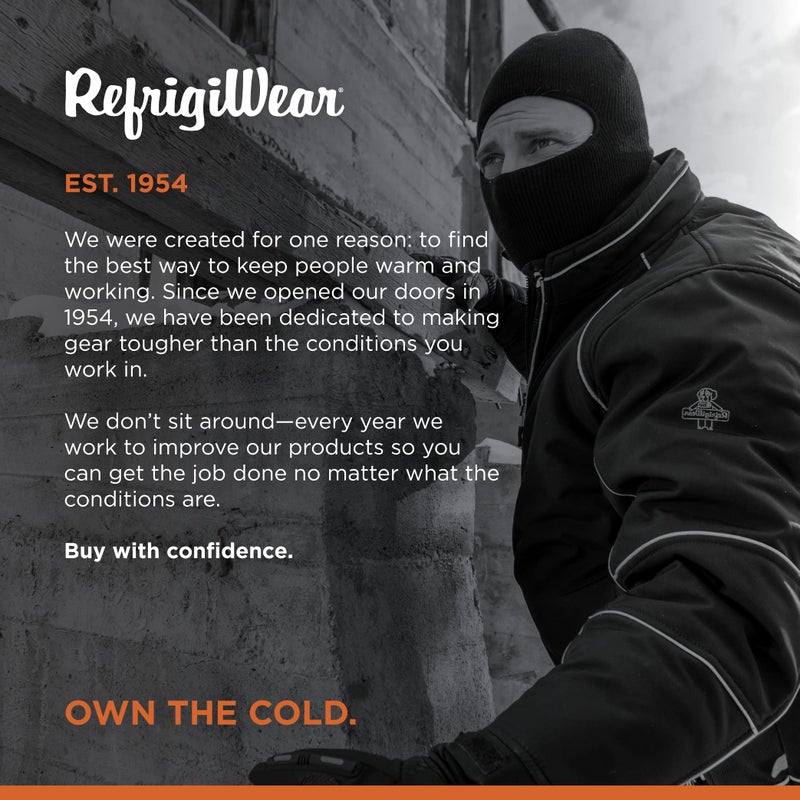 RefrigiWear Iron-Tuff Snap-On Hood Navy Blue One Size Fits All | Compatible with any Iron-Tuff jacket or coverall - Image 5