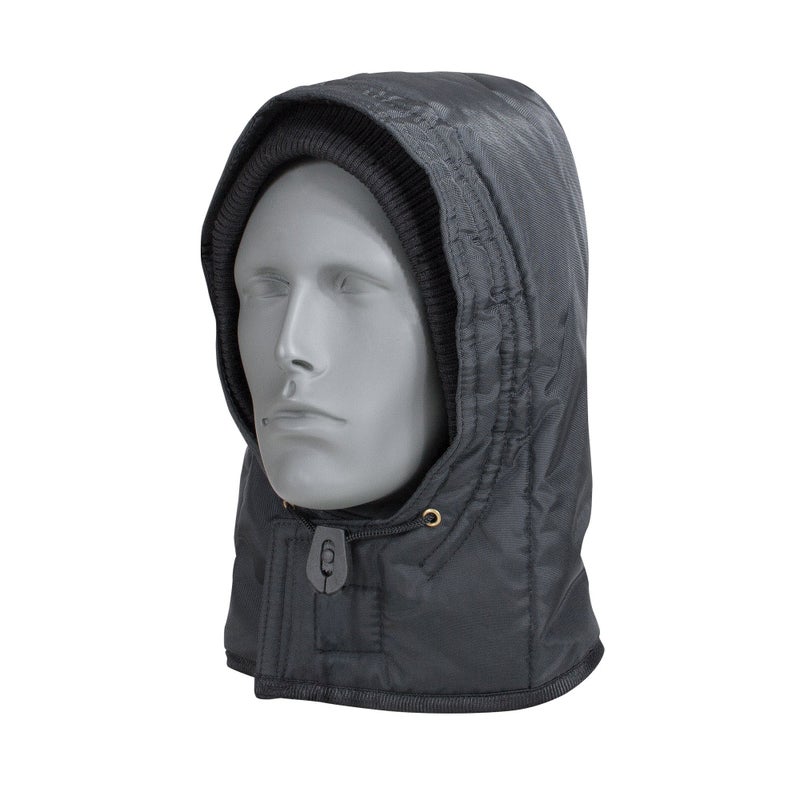 RefrigiWear Iron-Tuff Snap-On Hood Navy Blue One Size Fits All | Compatible with any Iron-Tuff jacket or coverall - Image 2