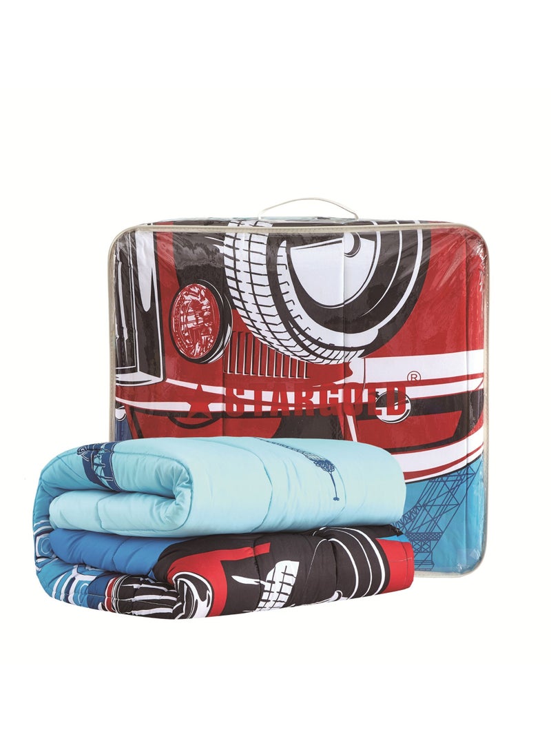 ستارجولد طقم لحاف فائق النعومة مقاس كينج من الألياف الدقيقة مطبوع عليه 4 قطع - Image 5