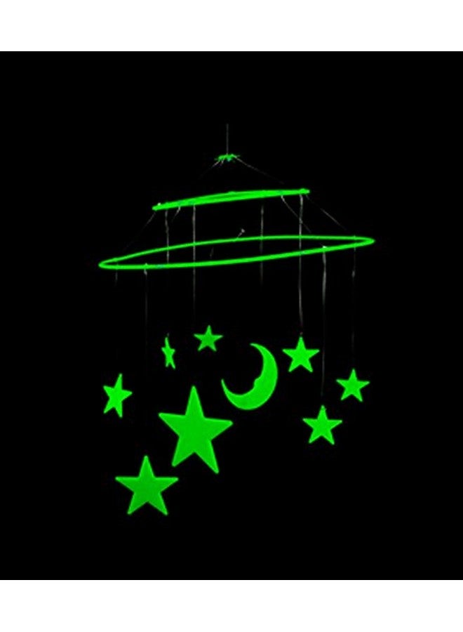 DirectGlow LLC 9 Piece Glow In The Dark Star Hanging Mobile - Image 2
