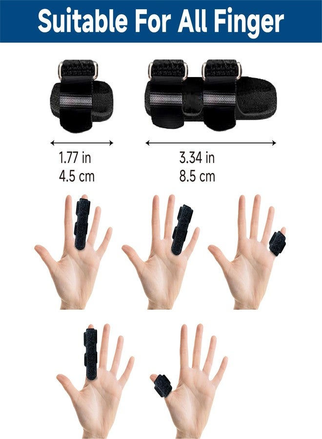 SUNBURST Finger Splint - Adjustable Trigger/Mallet Finger Brace for Thumb, Index & Middle Fingers - Easy One-Hand Fit, Breathable & Reusable for Arthritis/Injury Relief - Image 5