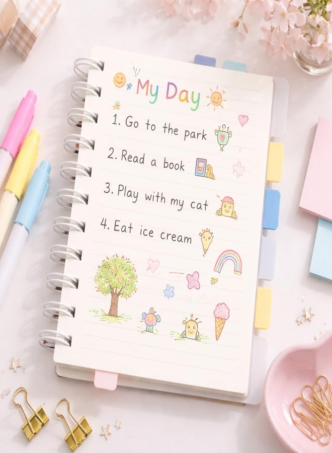 Watercolor Blooming Spiral Notebook Diary | A6 Size (10.3 x 14.2 cm) | 240 Pages | Coil Bound Aesthetic Journal for Notes, Planning, Office & Study (Spiral 3) - Image 3