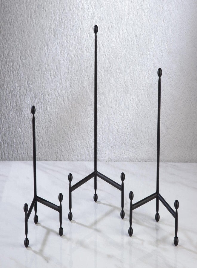 TRIPAR Modern Tripod Easel Display, Black Finish (5.25-Inch Depth, 1 Foot Height) - Lightweight & Durable Design - Perfect for Displaying Decorative Pictures, Artwork, Plates, Tiles, & More (10 Inch) - Image 2