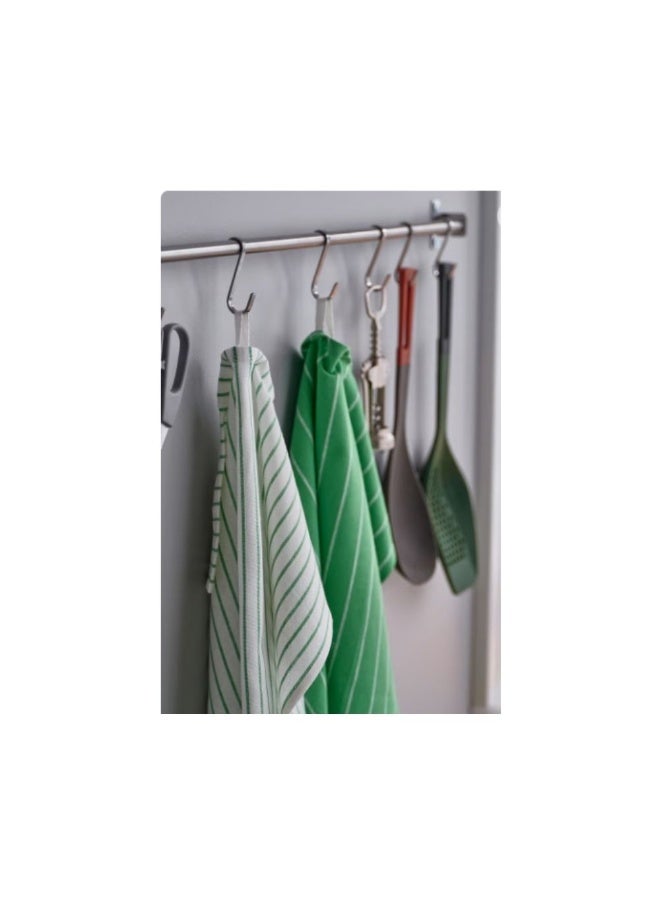 RINNIG Tea Towel Green/Blue Striped 45×60 cm (4-pack) - Image 3