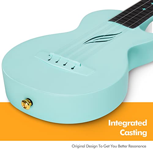Enya Nova U Mini Soprano Ukulele 21” Carbon Fiber – Lightweight Waterproof Travel Ukulele for Beginners & Adult, Starter Kit Included (Case, Strap, Capo, Strings) - Image 5