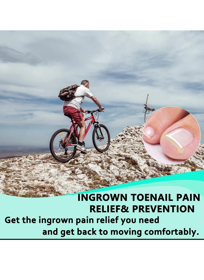 SYOSI - 200PCS Ingrown Toenail Strips Breathable Ingrown Toenail Corrector Strips Toenail Corrector Patch fro Ingrown Toenail Treatment Ergonomic Design for Comfortable Fit Painless Ingrown Toenail Tool - Image 1