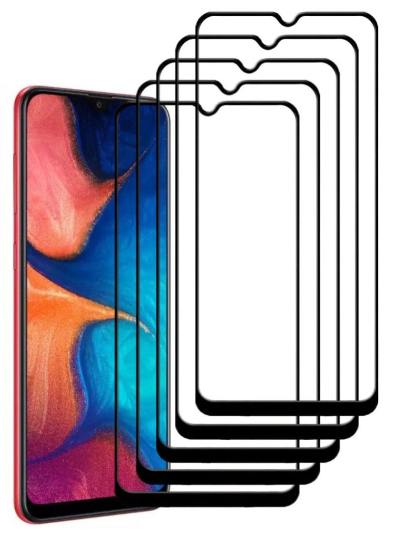 ACLIX 5 Pieces Antistatic ESD Dustproof Premium Quality High Definition Tempered Glass Screen Protector Designed For Samsung Galaxy A20 - Image 1