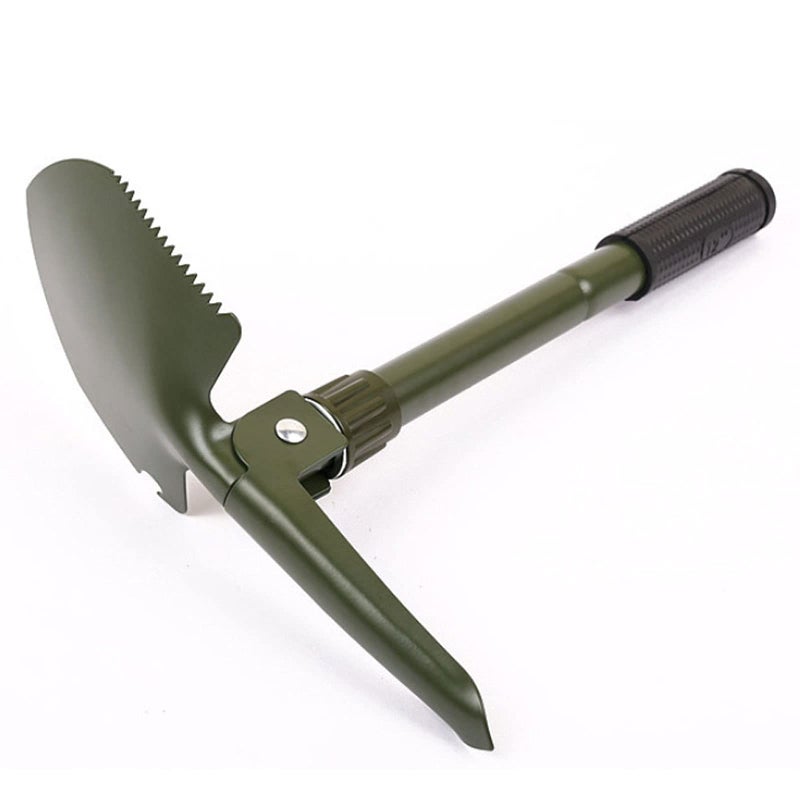 Hovico Military Small Folding Camping Shovel, Mini Compact Pickaxe with Carrying Pouch for Gardening, Off Road, Hunting, Car Emergency, Remove Ice (Military Green) - Image 5