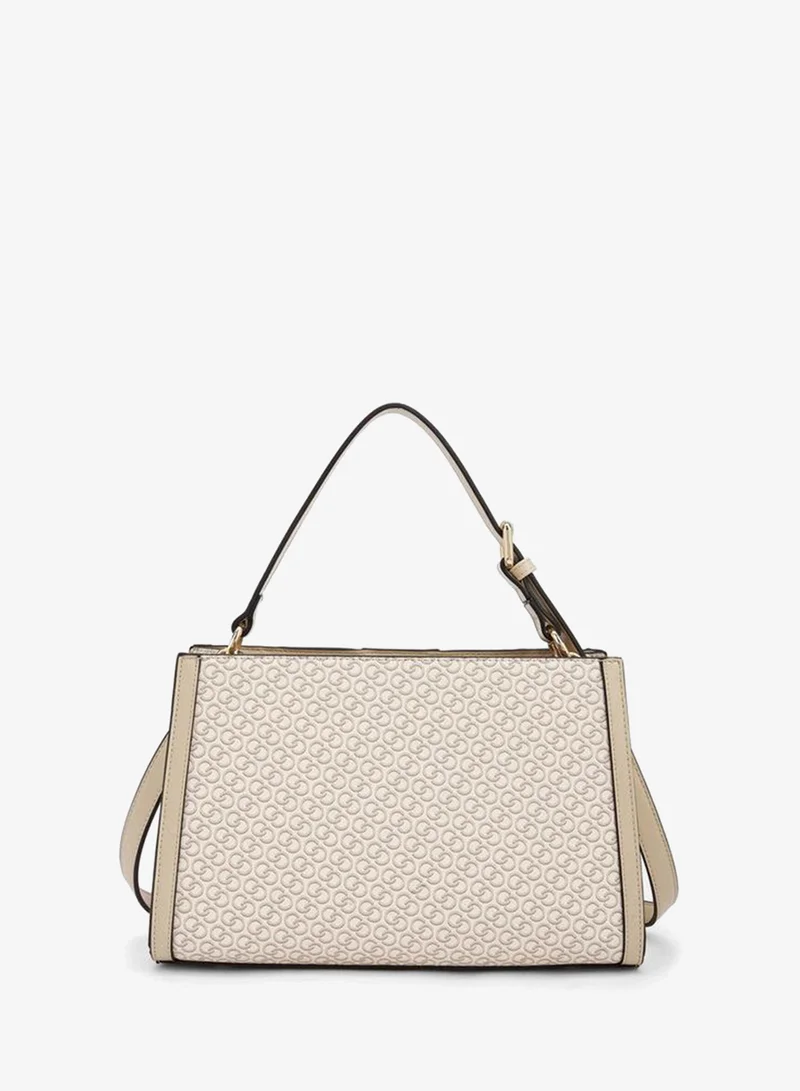 Celeste BEIGE Monogram Print Tote Bag With Adjustable Strap for Women | Best Price UAE