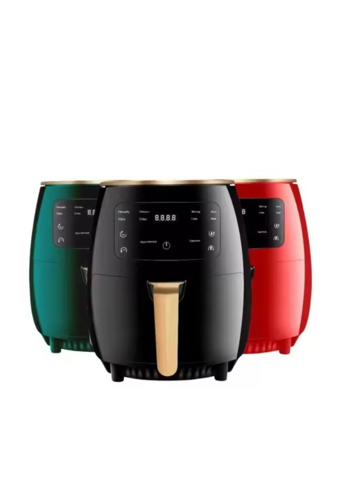 يونيكورن فرن قلاية هوائية كهربائي رقمي سعة 6 لتر/8 لتر - طباخ متعدد الوظائف بدون زيت مع برامج طهي محددة مسبقًا، قلي عميق صحي، تحكم رقمي باللمس، نطاق درجة حرارة 60-230 درجة مئوية - Image 1