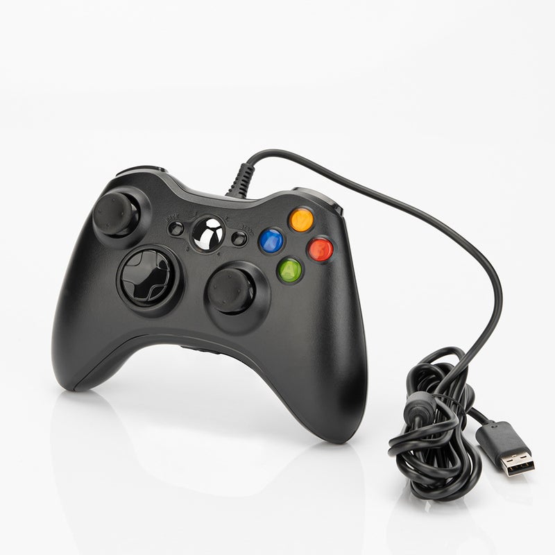XBOX 360 gamepad360 wired handlePC computer gamepadXBOX 360 wired handle black - Image 3