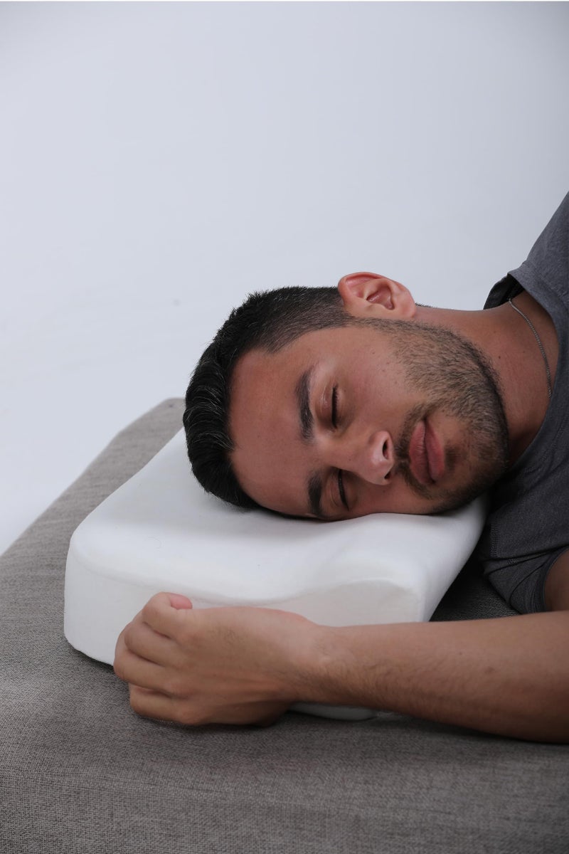 Move | Medical Memory Foam| Neck Support| | Reduce Pressure| Comfort Sleep| Relieves Headaches| Breathable Design| 1200 Gm |30 * 50 | White - Image 3