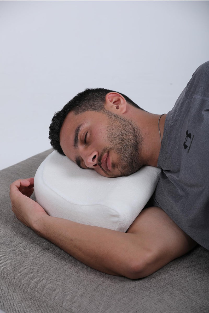 Move | Medical Memory Foam| Neck Support| | Reduce Pressure| Comfort Sleep| Relieves Headaches| Breathable Design| 1200 Gm |30 * 50 | White - Image 4