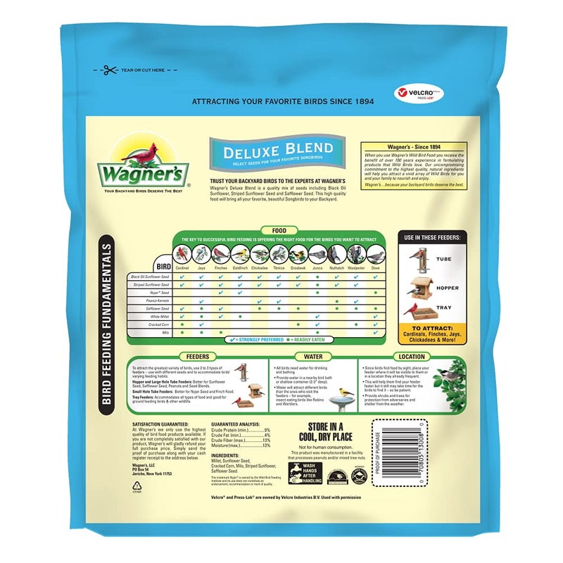 Wagner's 13008 Deluxe Wild Bird Food, 10 lb Bag - Image 2