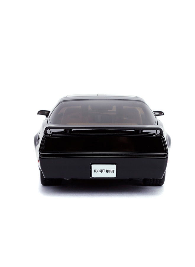 JADA Toys Knight Rider K.I.T.T. 1982 Pontiac Firebird Trans Am Die-Cast Car with Light-Up Scanner, Toys for Kids and Adults – 1:24 Scale, Black - Image 4