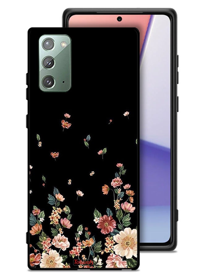 Tolwak Samsung Galaxy Note 20 5G Protective Case Cover Small Flowers In Bottom - Image 1