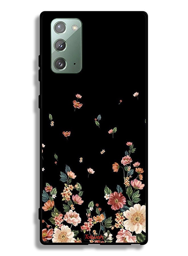 Tolwak Samsung Galaxy Note 20 5G Protective Case Cover Small Flowers In Bottom - Image 2
