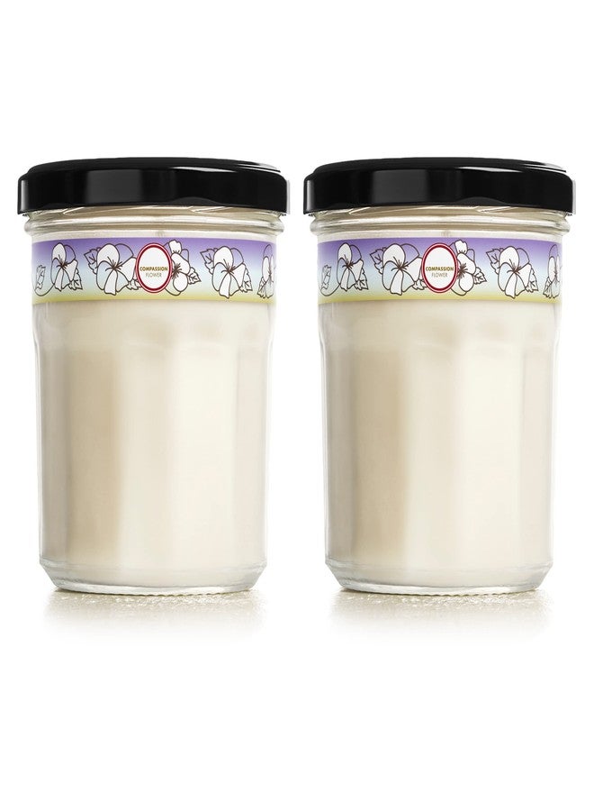 MRS. MEYER'S CLEAN DAY Soy Aromatherapy Candle, 35 Hour Burn Time, Made with Soy Wax and Essential Oils, Compassion Flower, 7.2 oz - Pack of 2 - Image 1