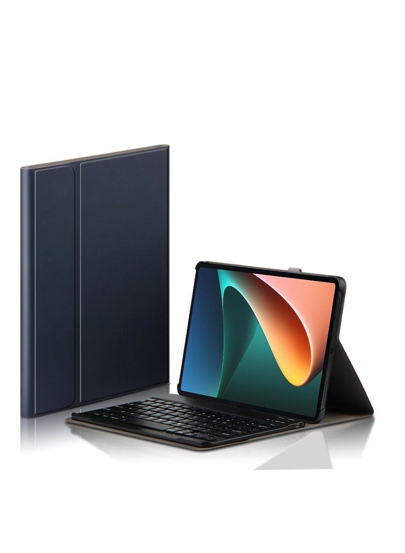 URBBKING Lightweight Smart Cover with Magnetically Detachable Wireless Keyboard forXiaomi Mi Pad 6 /Pad 6 Pro Blue - Image 2