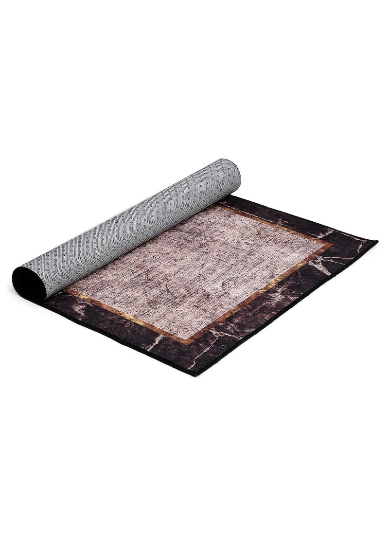 Status Contract Status Contract Ice Velvet Rugs for Living Room | (Print) Carpet for Living Room Decor | Anti Skid Backing Home Essentials | Aesthetic Vintage Decor Carpet for Bedroom | (4 x 6, D18)  - Image 4