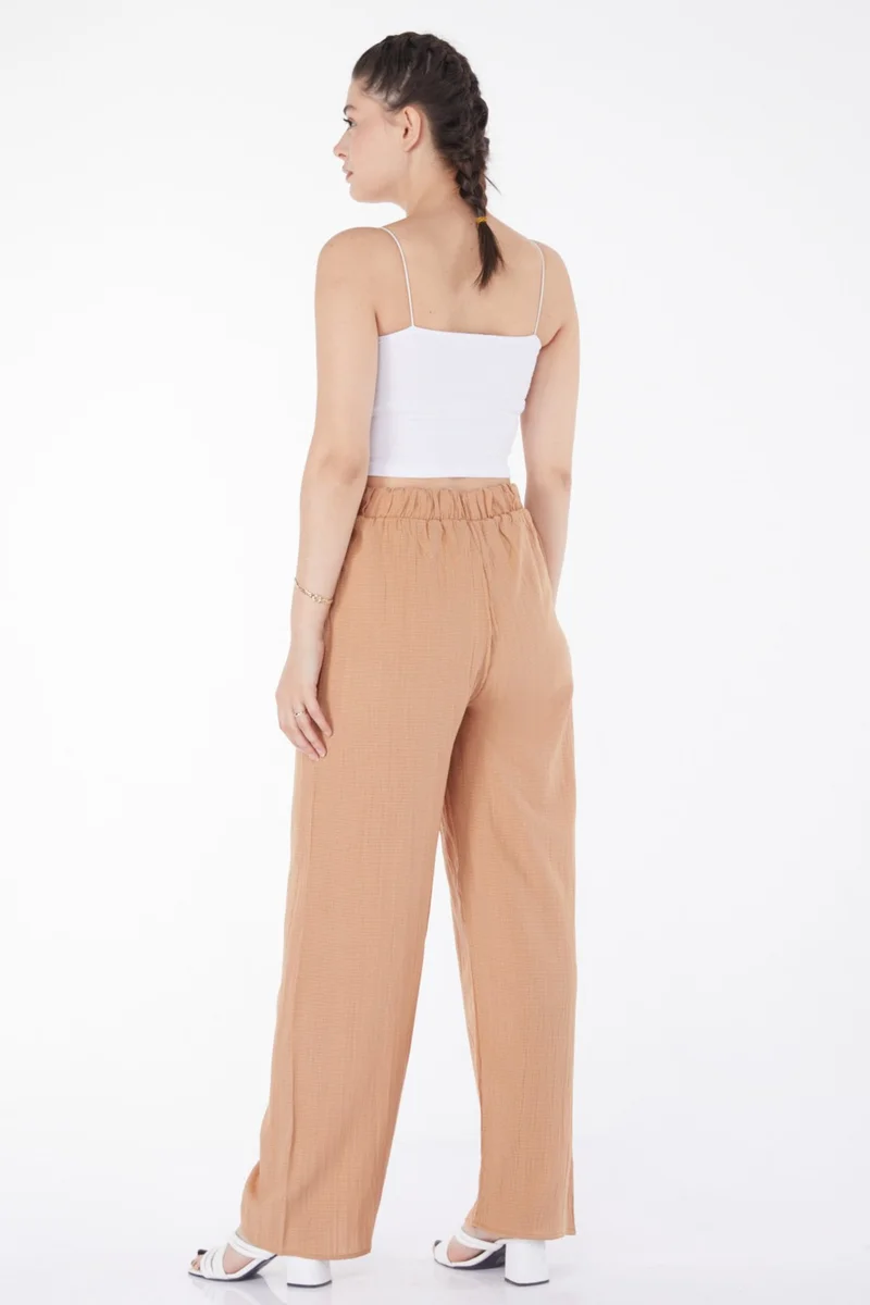 Tofisa Plain Mid Women's Mink Casual Trousers - 25627