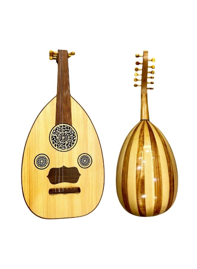 Al-Karz Music Semi Luxury Oud Tharwa Saber Musky Face Mahogany Inlay Beech Bowl Olive Pegs 