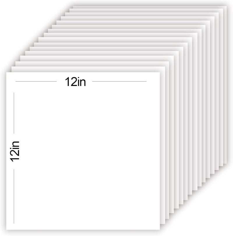 Bonmiy 15Sheets White Cardstock Paper 12x12 Card stock for Cricut, Thick Construction Paper for Card Making, Scrapbooking, Craft 90 lb / 250 gsm (White) - Image 3