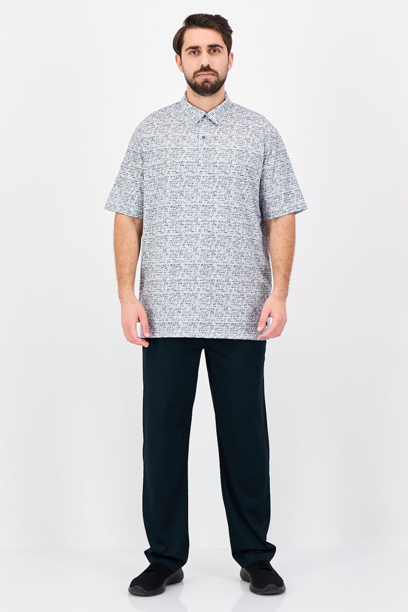 Greg Norman Men Sportswear Fit Short Sleeve Outdoor Polo Shirt, Grey - Image 4