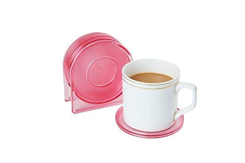 c s m CSM® Table Coasters with Stand - Set of 6 Coasters - Image 3