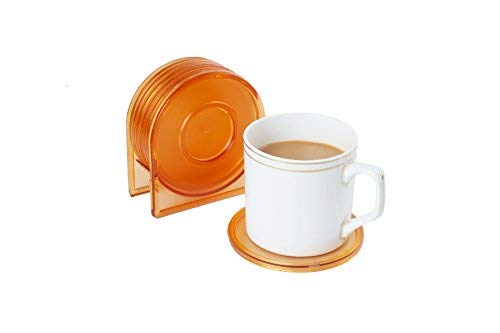 c s m CSM® Table Coasters with Stand - Set of 6 Coasters - Image 4