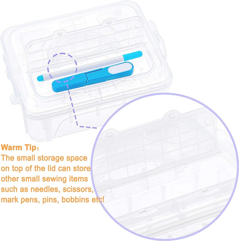 New brothread 60 Colors Compatible with Brother 500m Each Embroidery Machine Thread with Clear Plastic Storage Box for Embroidery Sewing Machine - Image 4