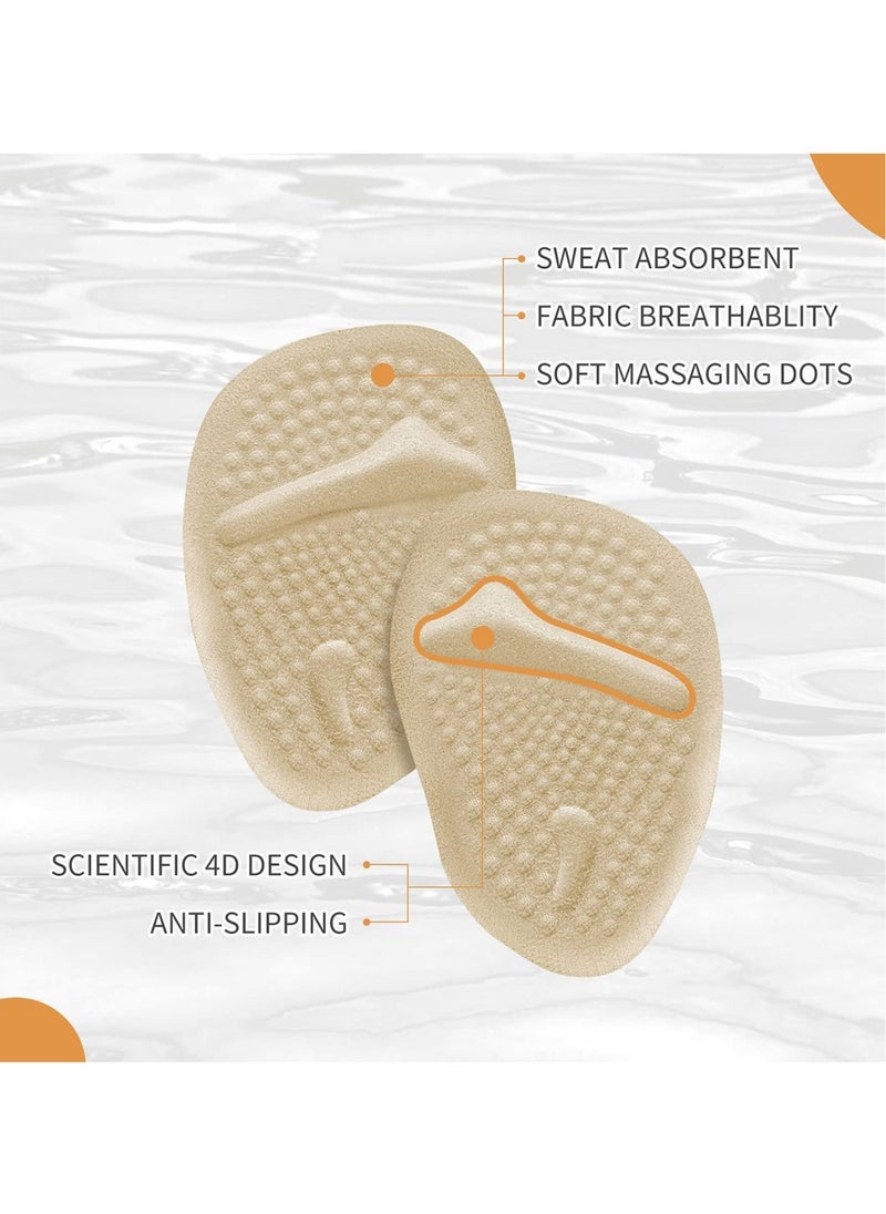 Excefore - Gel Insoles, 12 pcs Metatarsal Pads for Women, Shoe Insoles Foot Relief Pads Soft Gel Pads High Heel Pads Foot Pain Relief Pads Heel Inserts Feet Protectors Gel Cushions for Shoes Heels Women - Image 1