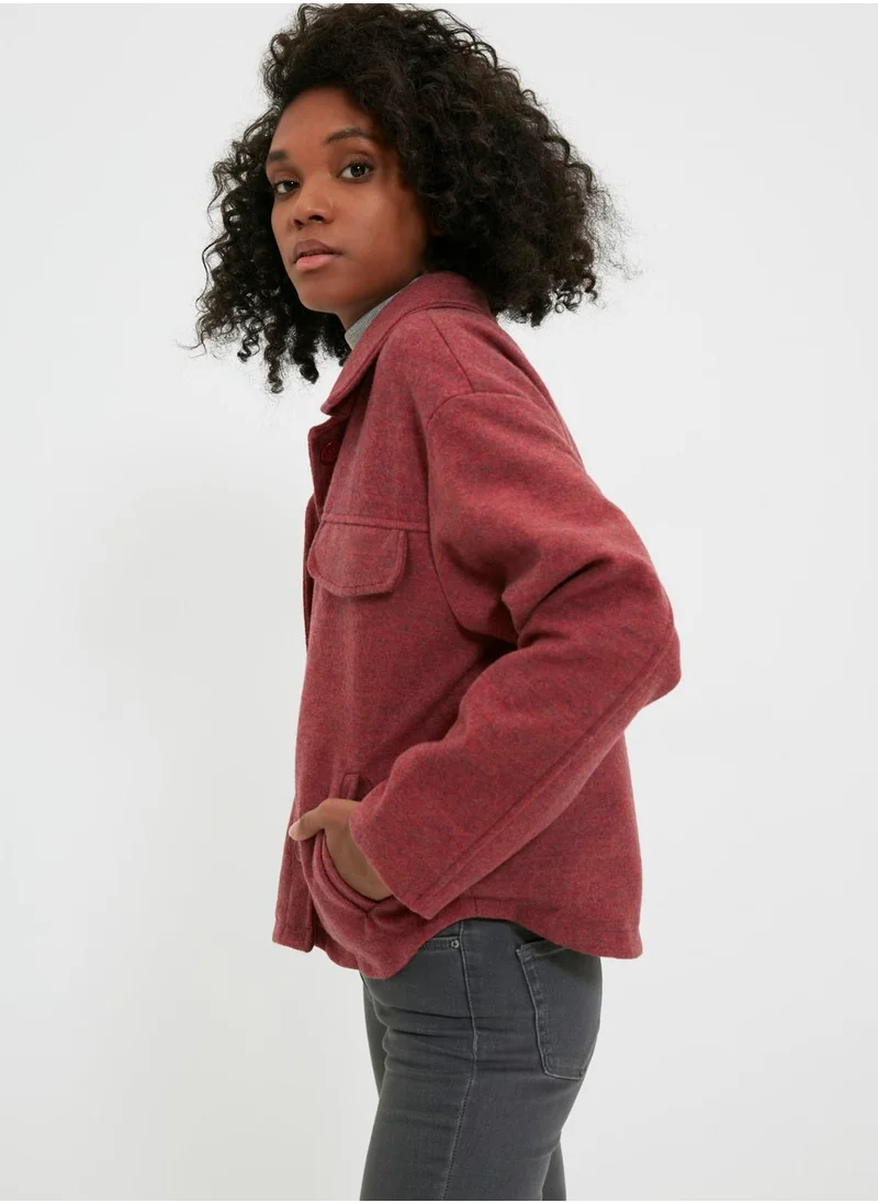trendyol Button Detail Knitted Coat