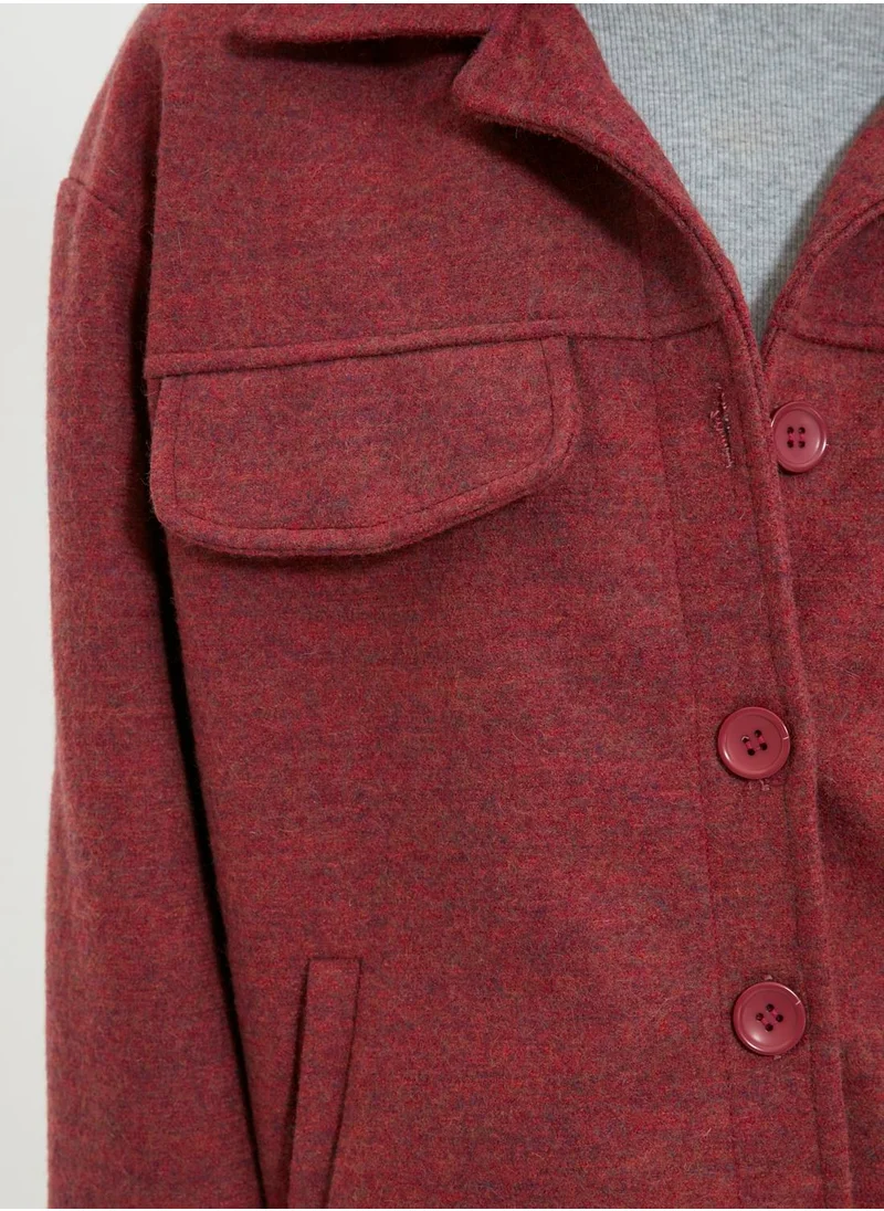 trendyol Button Detail Knitted Coat