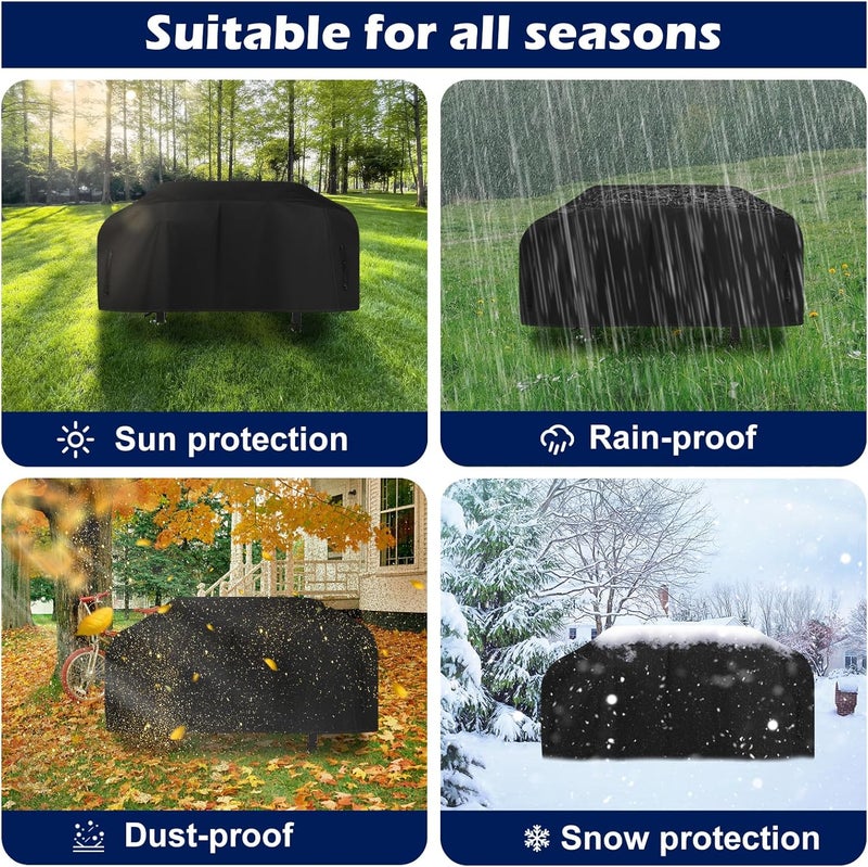 bruwaa Griddle Cover for Blackstone 36 Inch Griddle with Hood, for Blackstone 1554, 1825 and 4 Burner Griddle Grill, Waterproof Oxford Flat Top Gas Grill Cover - Only Cover - Image 4
