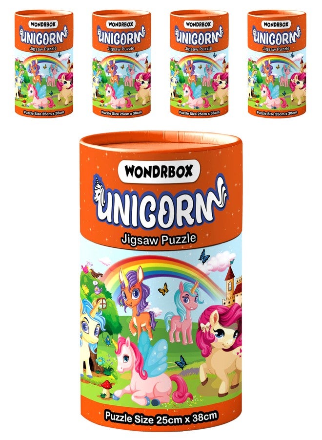 WONDRBOX Jigsaw Puzzle for Kids for Age 5 6 7 Years Boys and Girls | 60 Pieces | Size 15X10 Inches (Unicorn 5)