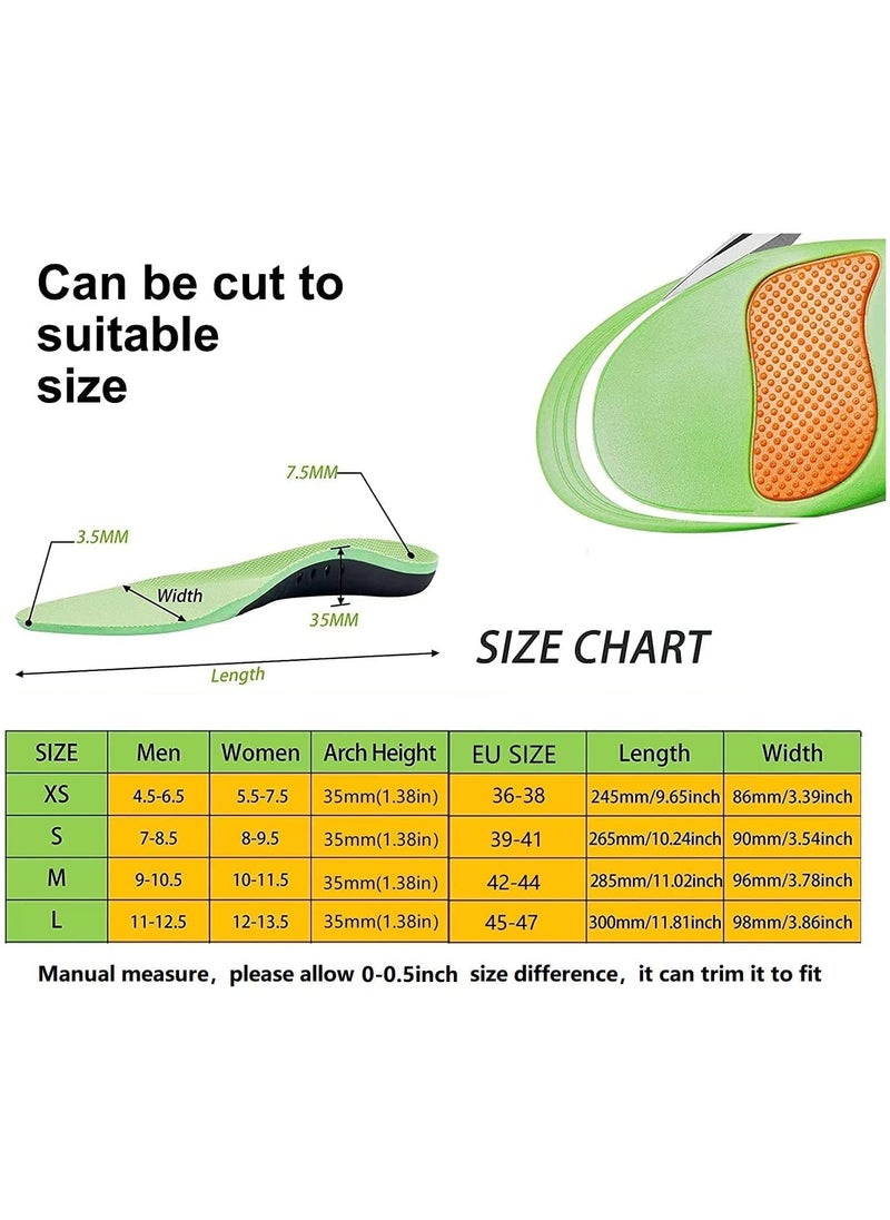 Festive Gallery Arch orthotic lnsole plantar fasciitis arch support shoe lnserts for women men Insoles orthotic Inserts for flat feet cushioning shoe Insoles for foot pain running heel spurs arch pain Size (40-45)  - Image 4