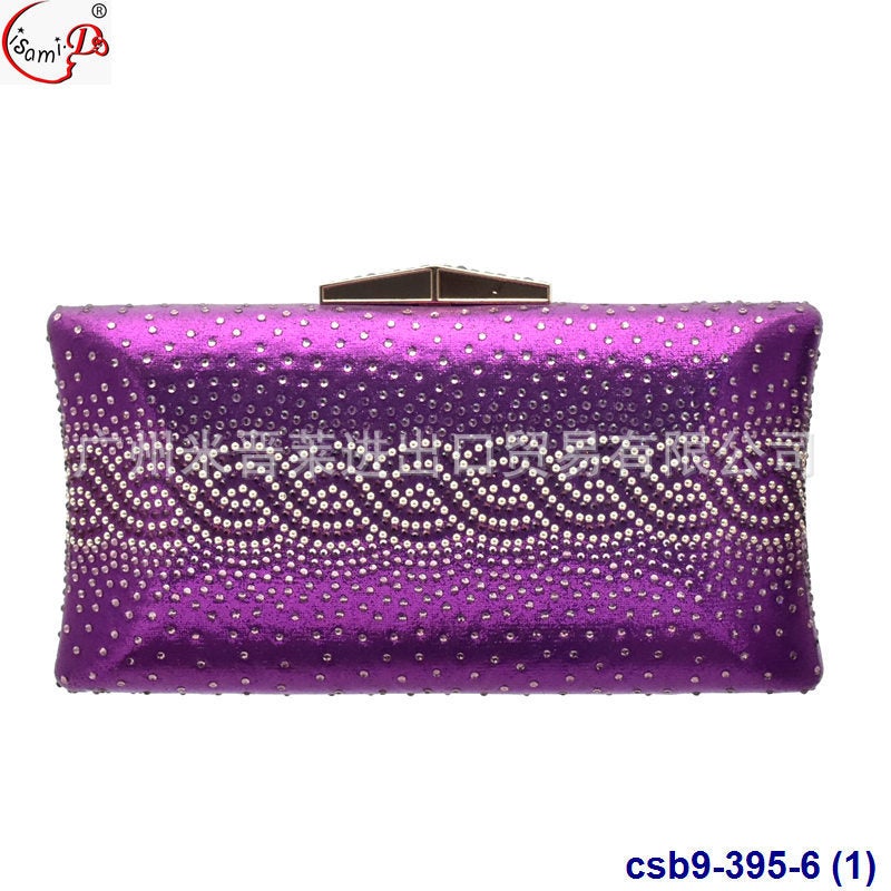 New Rectangular Drilling Dinner Bag Fashion Dress Portable Evening Bag Party Bags - Image 2