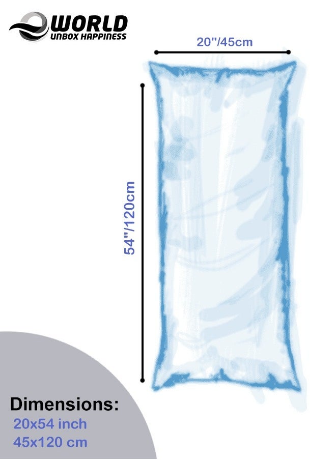Eworld - 3-piece Bedding Set Includes 2 Premium Bed Pillows & 1 Full-Body Pillow for Adults, Breathable & Ideal for Side Sleepers with Polyester Filling & Soft Cotton Cover, Available in Multiple Colors - Image 1