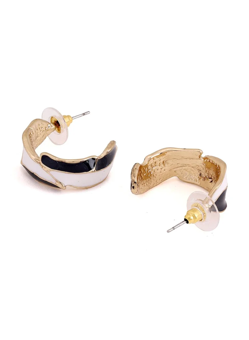 Priyaasi Plated Half Hoop Earrings