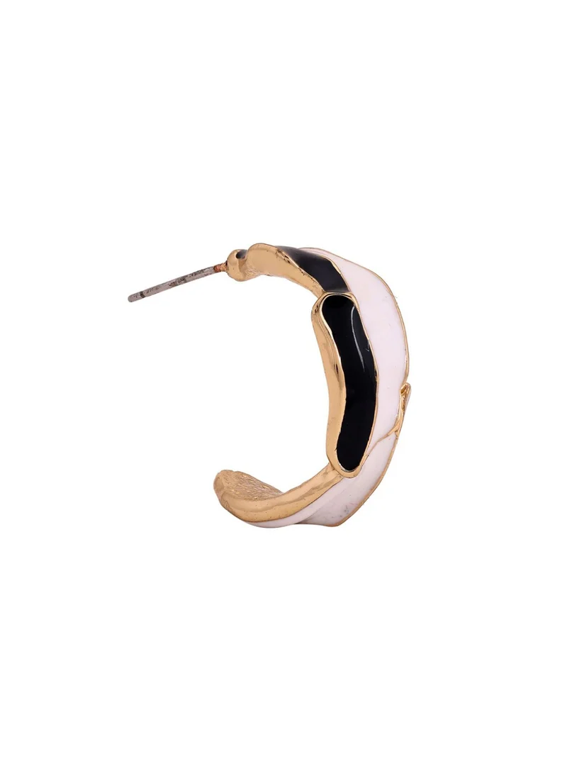 Priyaasi Plated Half Hoop Earrings