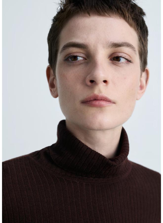 MANGO Wool Blend Turtleneck Sweater - Image 3