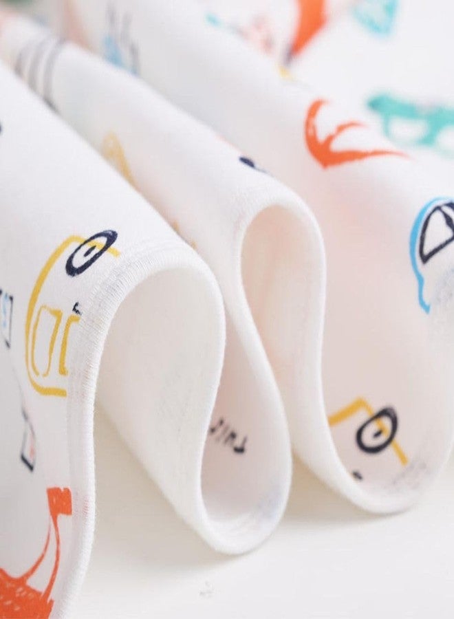 Reexplore Cartoon Baby Pee Mat - Soft Lightweight Poly-Cotton Quick Absorb Dry Sheet, Breathable & Reusable Baby Bed Protector for Infants (White, Cartoon Design) - Image 3