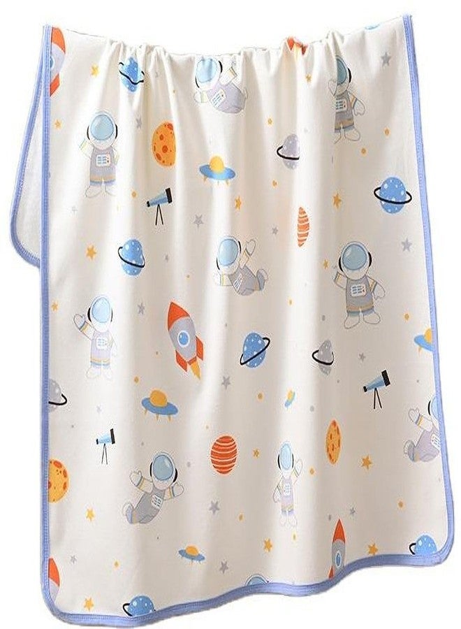 Reexplore Cartoon Baby Pee Mat - Soft Lightweight Poly-Cotton Quick Absorb Dry Sheet, Breathable & Reusable Baby Bed Protector for Infants (White, Cartoon Design) - Image 1