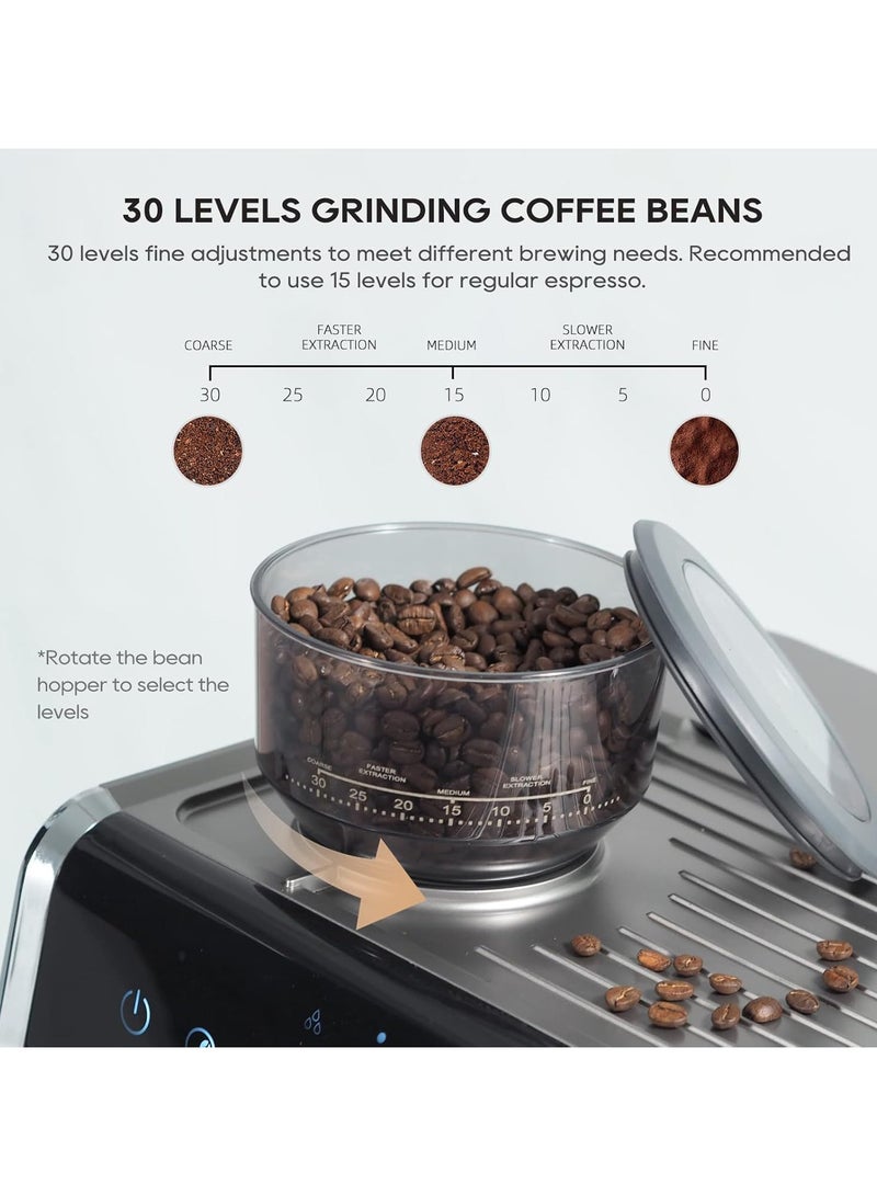 هيبرو آلة صنع قهوة الإسبريسو HiBREW Barista Pro التجارية - من حبوب القهوة إلى الكوب - للفنادق والمطاعم والمقاهي H7 - Image 4