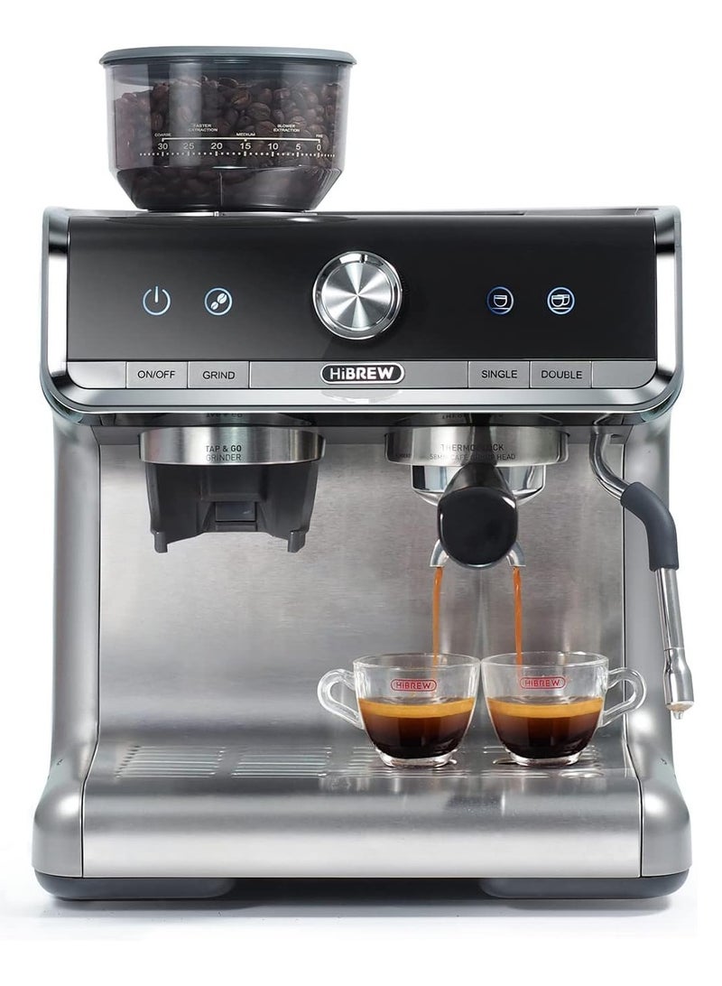 هيبرو آلة صنع قهوة الإسبريسو HiBREW Barista Pro التجارية - من حبوب القهوة إلى الكوب - للفنادق والمطاعم والمقاهي H7 - Image 2